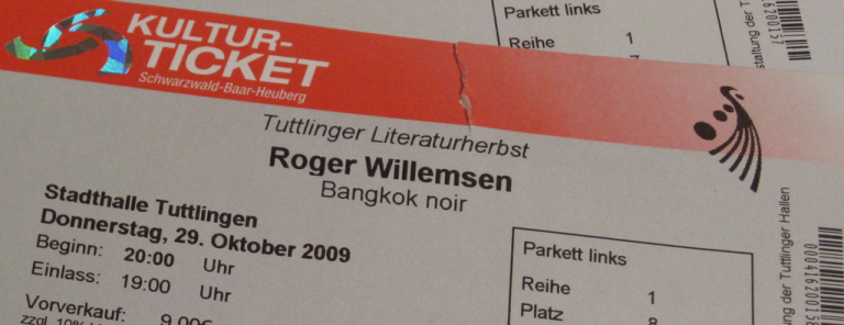 Ticket: Roger Willemsen's Bangkok Noir