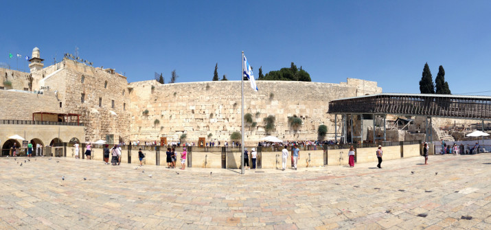 Die Klagemauer in Jerusalem