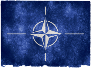 NATO Grunge-Flagge