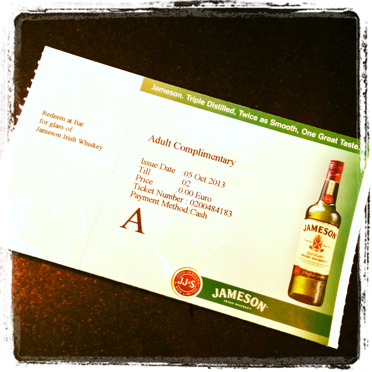 Ticket Old Jameson Distillery