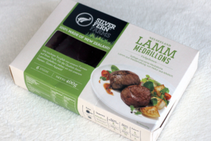 Silver Fern Farms Lamm-Medaillons in der Verpackung